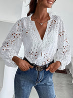 Bestickte Bluse
