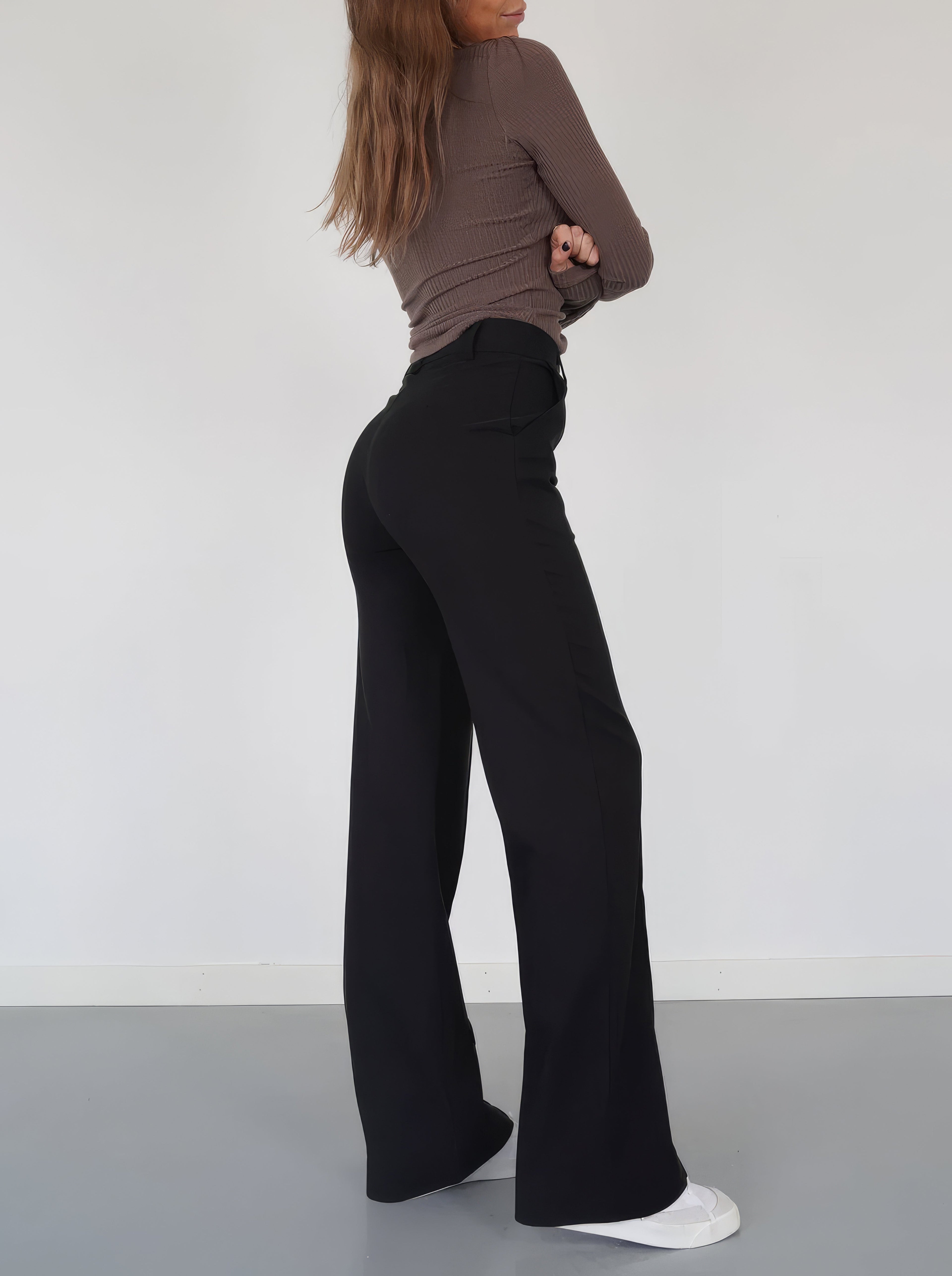 Casual Wide-Leg Hosen