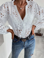 Bestickte Bluse