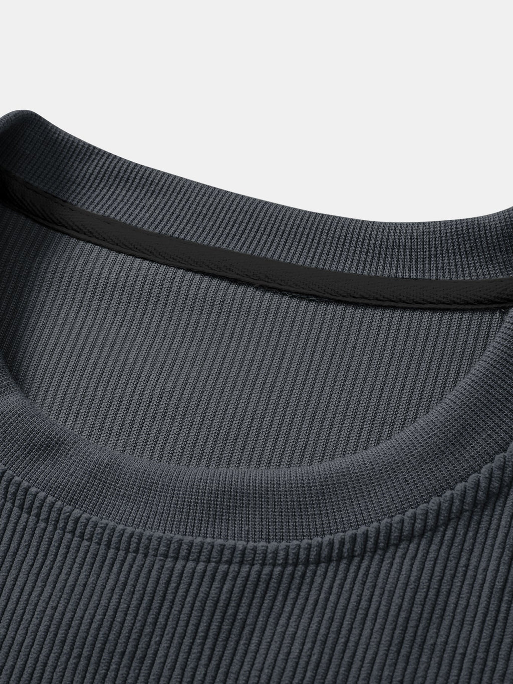 2 In 1 Crew Neck Stretch Corduroy Sweatshirt