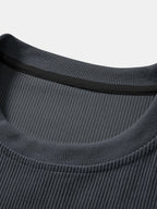 2 In 1 Crew Neck Stretch Corduroy Sweatshirt