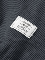 2 In 1 Crew Neck Stretch Corduroy Sweatshirt