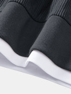 2 In 1 Crew Neck Stretch Corduroy Sweatshirt