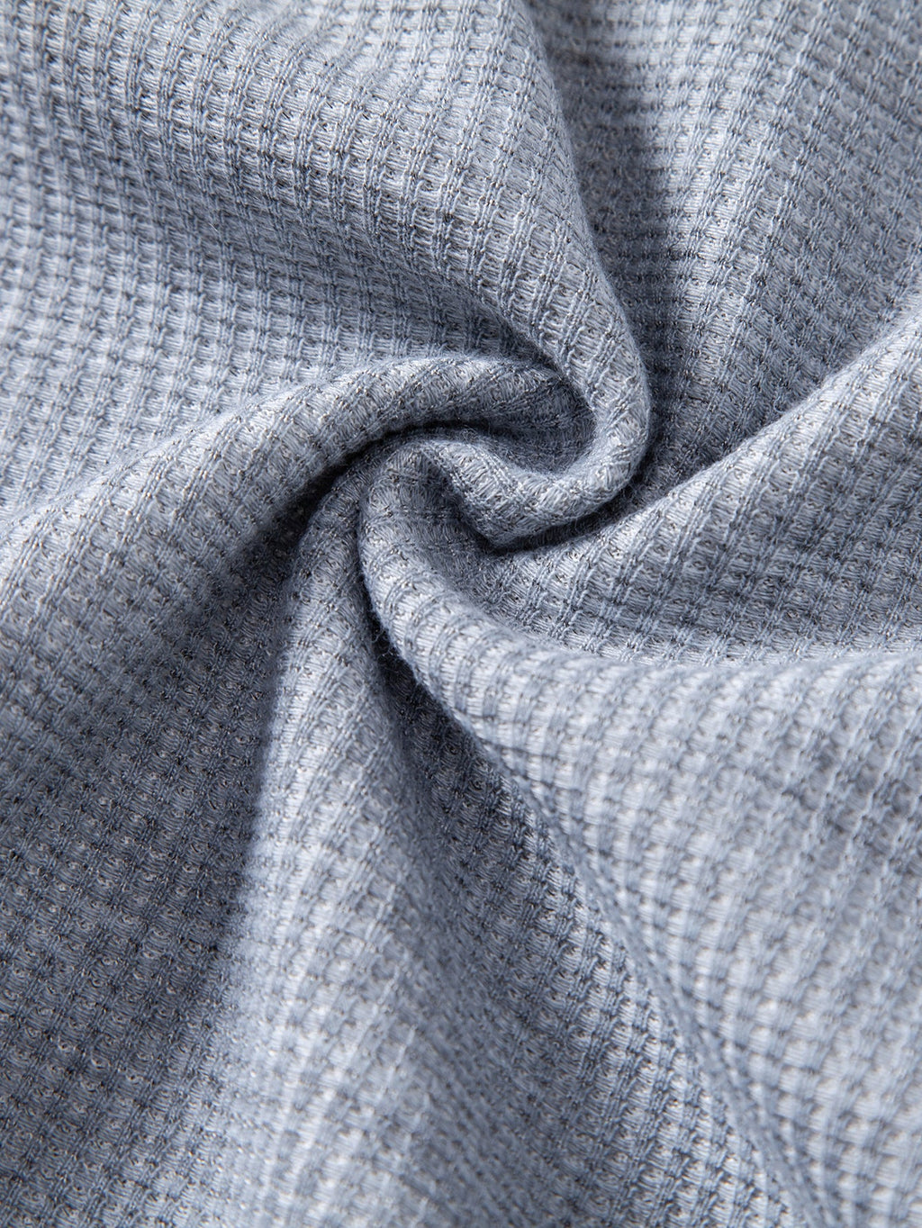 2 In 1 Waffle Notched Collar Sweatshirt