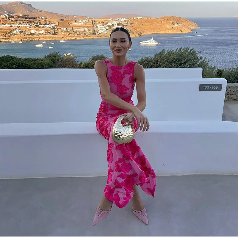 Elegantes Blumenkleid