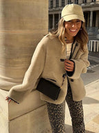 Adelina - Fluffy Long Coat With Pockets