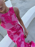 Elegantes Blumenkleid