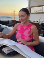 Elegantes Blumenkleid