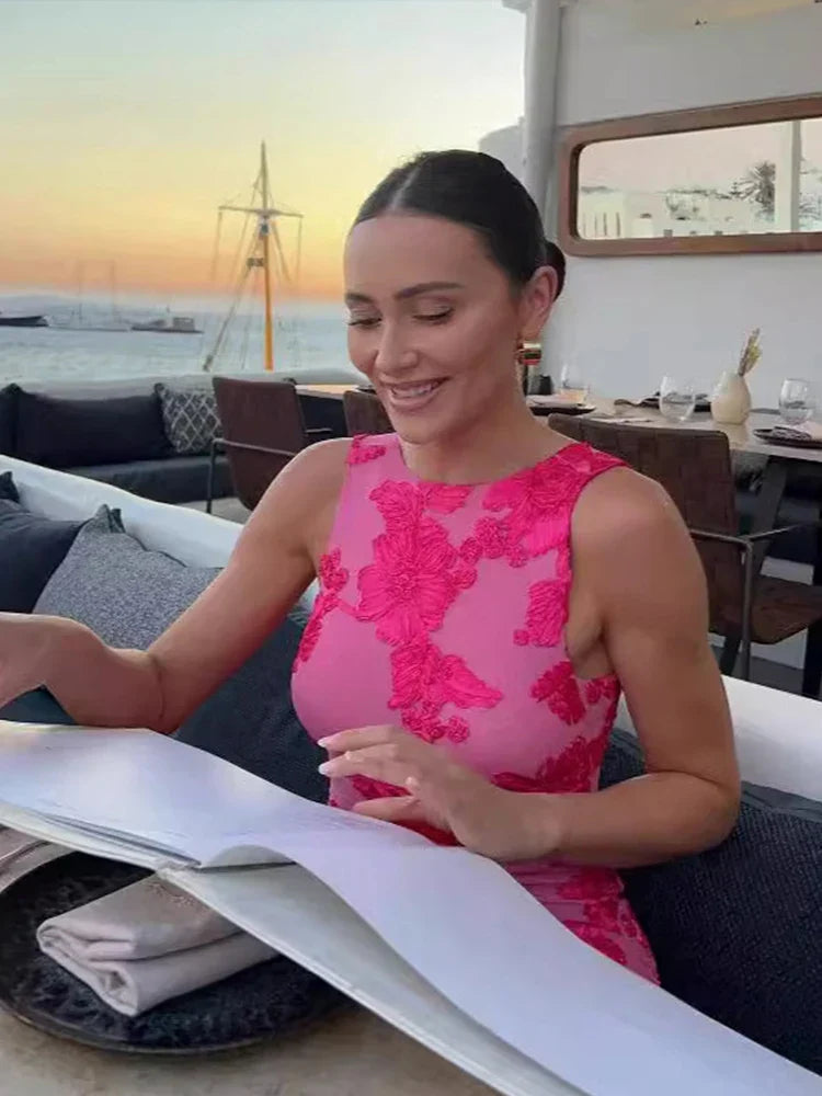 Elegantes Blumenkleid